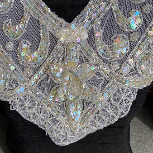 Beaded Lace Collar/Necklace with Sequins Vintage NWT - Picture 2 of 10